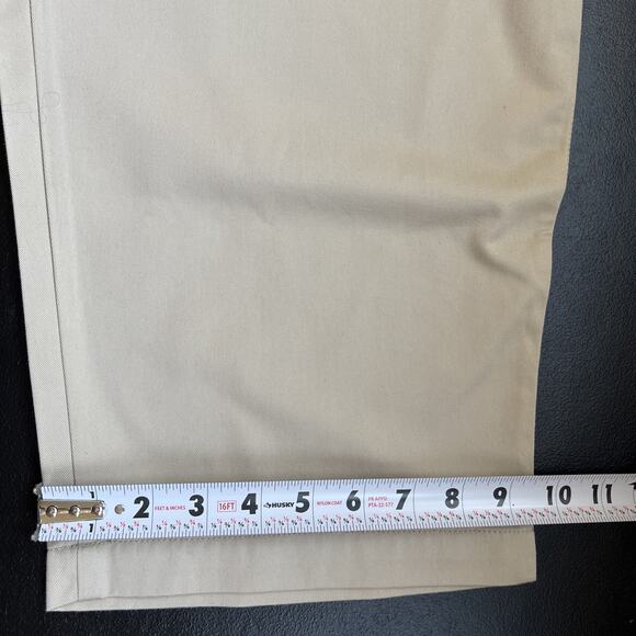 LL Bean Capri Pants Womens 18 Petite Tan High Rise Cotton Blend Twill Pockets - Picture 10 of 10